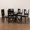 Baxton Studio Sanne Sand Upholstered and Dark Brown Finished Wood 7-Piece Dining Set 172-10523-10894 - alternate 4